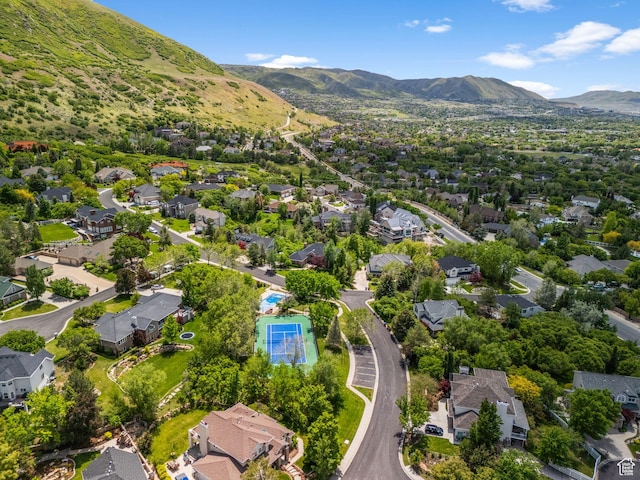 2016 E Graystone Ln S, Draper, UT 84020 - aerial overview of property's location featuring nearby suburban area and a mountain backdrop