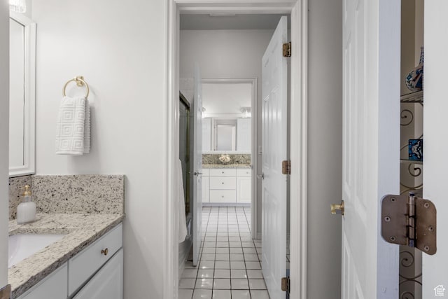2016 E Graystone Ln S, Draper, UT 84020 - full bath with vanity, tile patterned floors, and a shower
