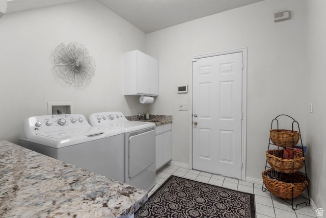 2016 E Graystone Ln S, Draper, UT 84020 - laundry room featuring washing machine and dryer, cabinet space, light tile patterned flooring, and baseboards