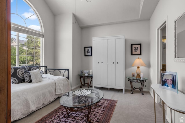 2016 E Graystone Ln S, Draper, UT 84020 - bedroom with light carpet, a closet, and baseboards
