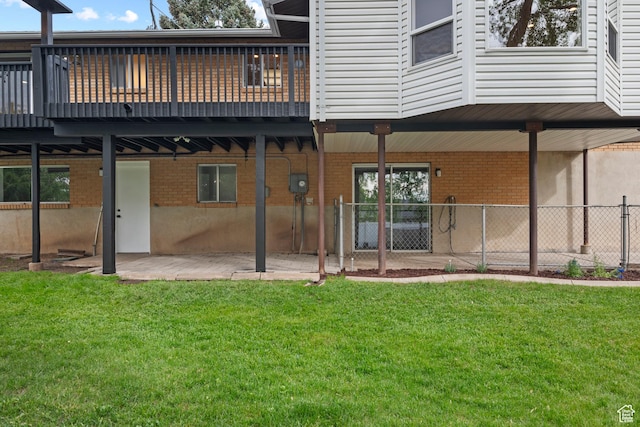 2592 S 50 W, Bountiful, UT 84010 - back of house featuring brick siding, a patio area, and a wooden deck