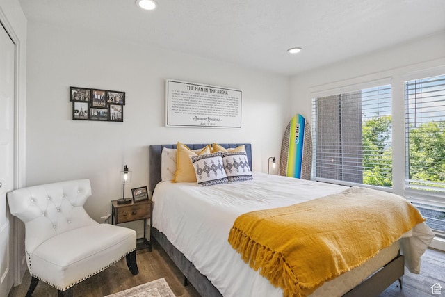 1900 N 1400 E, Provo, UT 84604 - bedroom with wood finished floors and recessed lighting