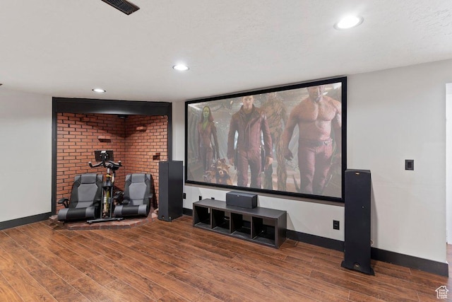 2149 E 3325 N, Layton, UT 84040 - home theater with wood finished floors, baseboards, and recessed lighting
