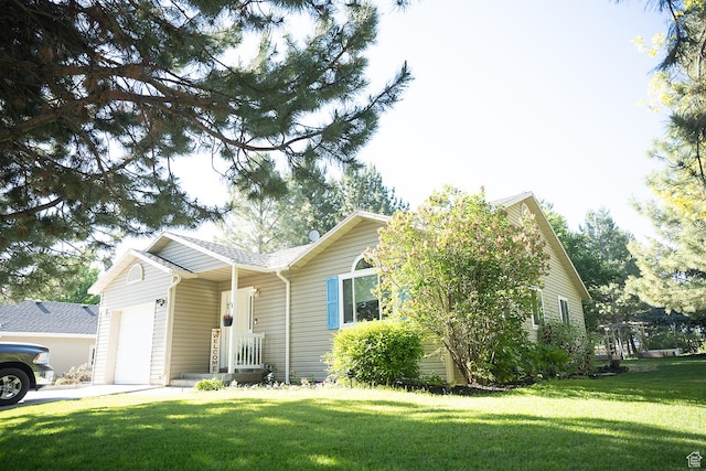170 W 500 N, Wellsville, UT 84339 - ranch-style house with an attached garage, a front lawn, and driveway