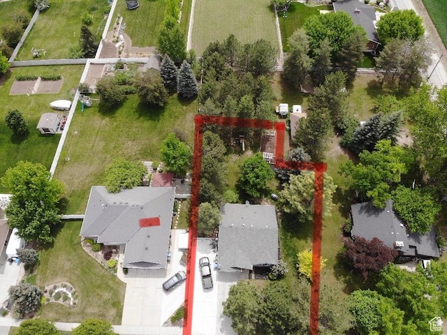 170 W 500 N, Wellsville, UT 84339 - aerial view of property and surrounding area featuring property boundaries highlighted