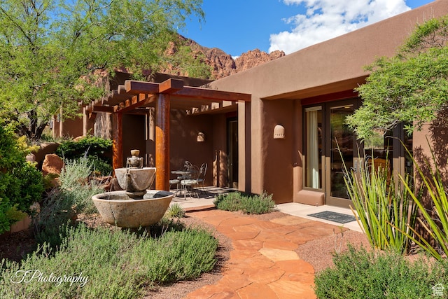1936 N Uwan Dr, Ivins, UT 84738 - view of patio / terrace with a pergola