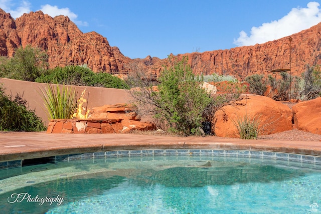 1936 N Uwan Dr, Ivins, UT 84738 - view of pool featuring a mountain view