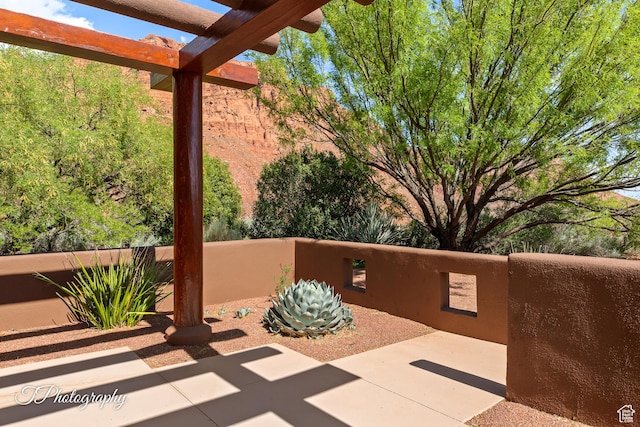 1936 N Uwan Dr, Ivins, UT 84738 - view of patio with a pergola