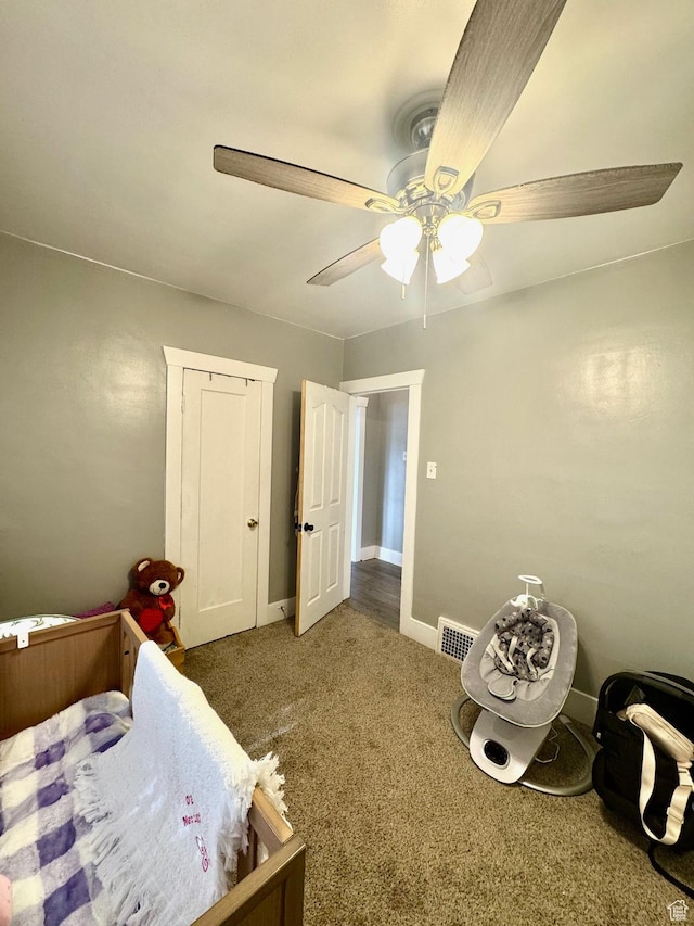 52 W 2000 N, Sunset, UT 84015 - bedroom with carpet flooring, ceiling fan, and baseboards