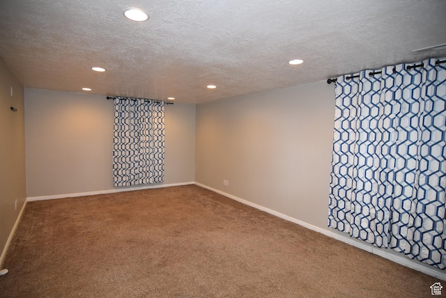2236 E 1480 S, Spanish Fork, UT 84660 - empty room with recessed lighting, carpet floors, a textured ceiling, and baseboards