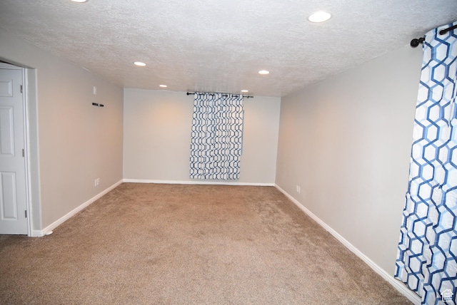 2236 E 1480 S, Spanish Fork, UT 84660 - carpeted empty room with a textured ceiling, recessed lighting, and baseboards