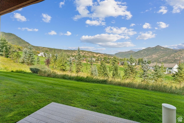984 Uri Ln Unit 3, Midway, UT 84049 - view of grassy yard featuring a mountain view