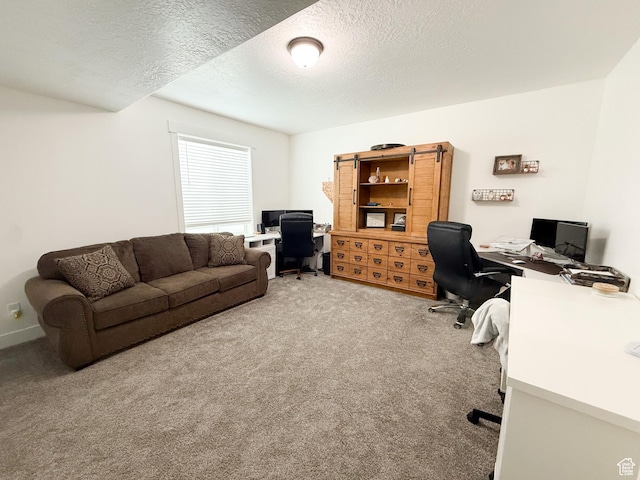 1384 E Abigail Ln, Eagle Mountain, UT 84005 - office area featuring carpet and a textured ceiling