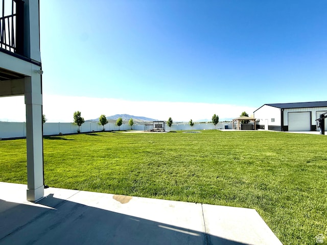 1384 E Abigail Ln, Eagle Mountain, UT 84005 - view of yard with a water and mountain view