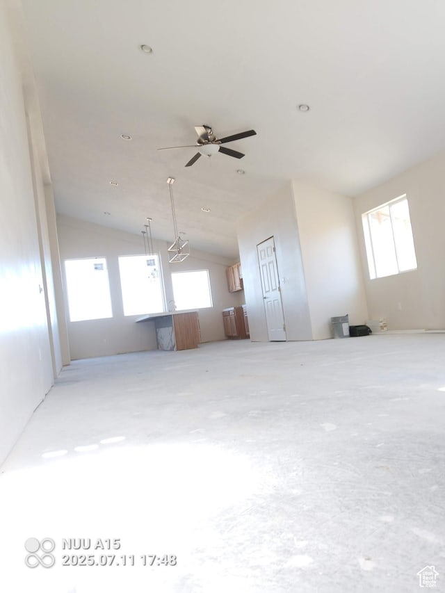 10960 N Anderson Way, Tremonton, UT 84337 - spare room featuring vaulted ceiling and plenty of natural light