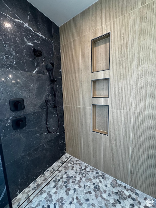 3248 E 5225 N Unit 5, Liberty, UT 84310 - bathroom with a shower and tile walls