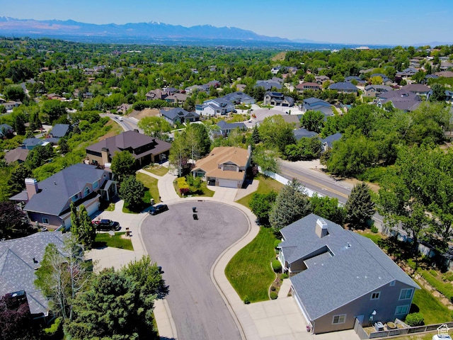2825 Elk Horn Ln, Cottonwood Heights, UT 84093 - aerial perspective of suburban area with a mountain backdrop
