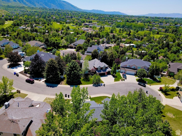 2825 Elk Horn Ln, Cottonwood Heights, UT 84093 - aerial view of residential area with mountains