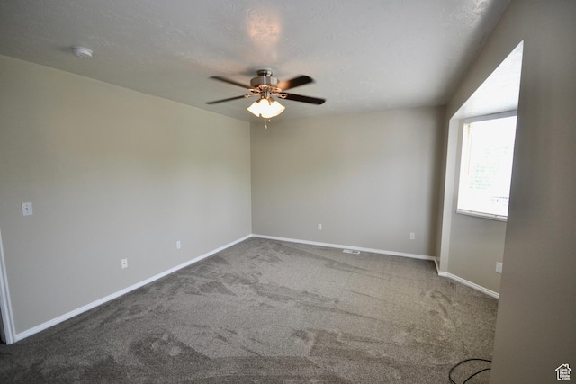 5057 W 6960 S, West Jordan, UT 84081 - carpeted empty room featuring ceiling fan, baseboards, and a smoke detector