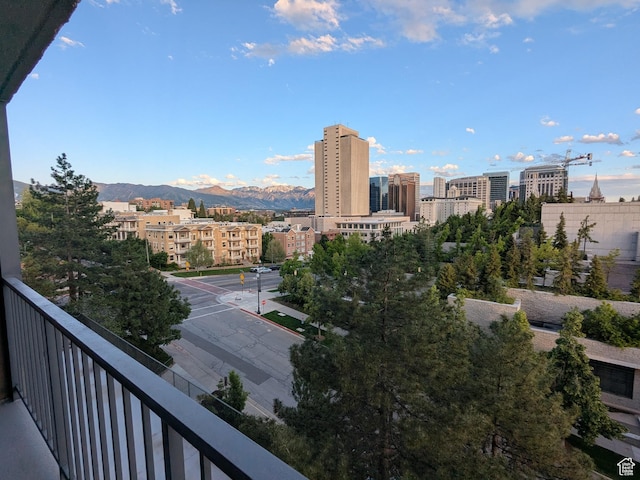 241 N Vine St W Unit 404E, Salt Lake City, UT 84103 - balcony with a mountain view