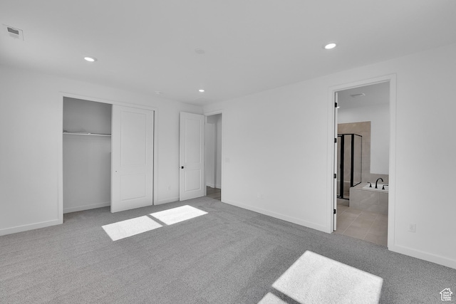 1089 S 3170 E Unit 205, Spanish Fork, UT 84660 - unfurnished bedroom with recessed lighting, carpet floors, a closet, and ensuite bath