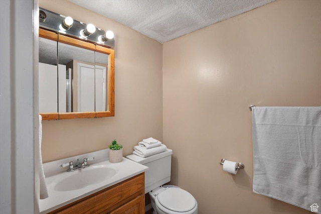 2263 W 4400 S, Roy, UT 84067 - half bath featuring vanity, toilet, and a textured ceiling