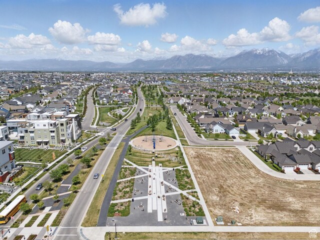 11398 Lake Run Rd, South Jordan, UT 84095 - aerial view of property's location featuring mountains and nearby suburban area