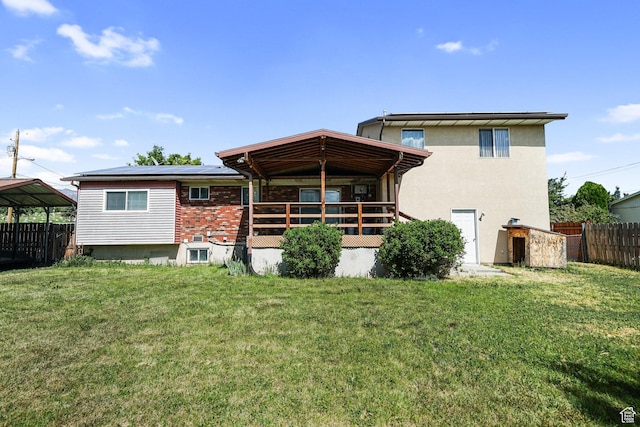 621 N 100 W, American Fork, UT 84003 - rear view of house with solar panels