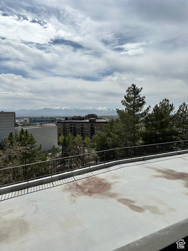 241 N Vine St E Unit 207W, Salt Lake City, UT 84103 - view of patio with a mountain view