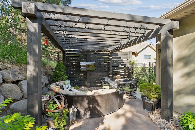 1744 E Burning Oak Dr, Draper, UT 84020 - view of patio / terrace featuring a pergola and outdoor dining area