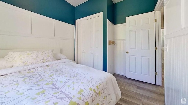 358 E 100 N, Provo, UT 84606 - bedroom with wood finished floors and a closet