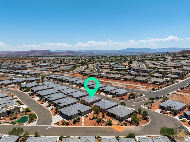 1060 W Jonathon Dr, Washington, UT 84780 - aerial perspective of suburban area featuring a mountainous background
