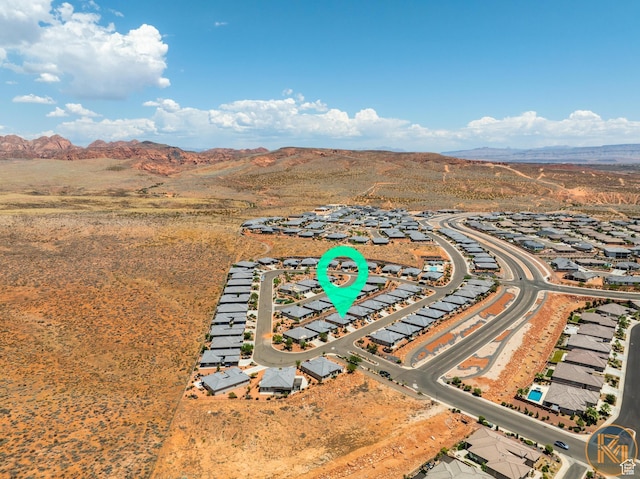 1060 W Jonathon Dr, Washington, UT 84780 - aerial perspective of suburban area featuring a mountain backdrop
