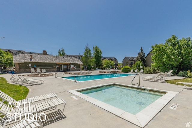 3521 N Moose Hollow Dr Unit 1202, Eden, UT 84310 - community pool with a patio area