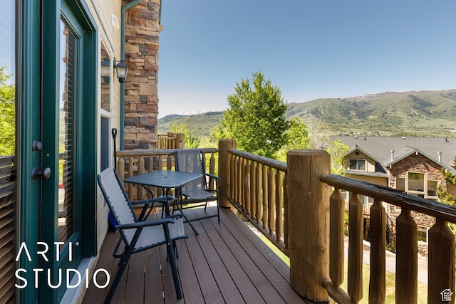 3521 N Moose Hollow Dr Unit 1202, Eden, UT 84310 - balcony with a mountain view