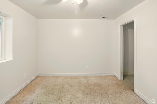 2865 W 3600 N, Farr West, UT 84404 - carpeted spare room featuring baseboards and ceiling fan