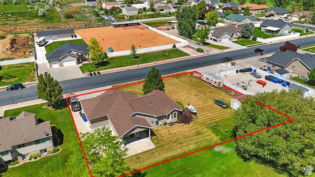 2865 W 3600 N, Farr West, UT 84404 - aerial perspective of suburban area with property boundaries highlighted