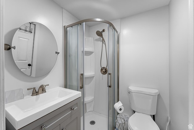 1962 W 12110 S, Riverton, UT 84065 - bathroom with toilet, a shower stall, and vanity