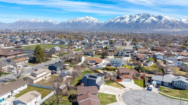 1962 W 12110 S, Riverton, UT 84065 - aerial view of residential area featuring a mountain backdrop