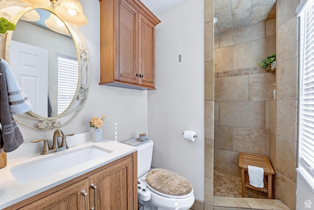 1962 W 12110 S, Riverton, UT 84065 - bathroom featuring toilet, vanity, and walk in shower