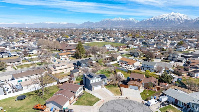 1962 W 12110 S, Riverton, UT 84065 - aerial overview of property's location with a mountainous background and nearby suburban area
