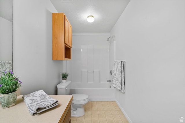 12482 S Tithing Point Dr, Riverton, UT 84065 - bathroom with vanity, toilet, and washtub / shower combination