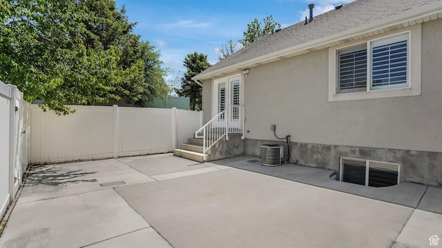 3062 W Davencourt Loop N, Lehi, UT 84043 - view of patio / terrace with entry steps and central AC