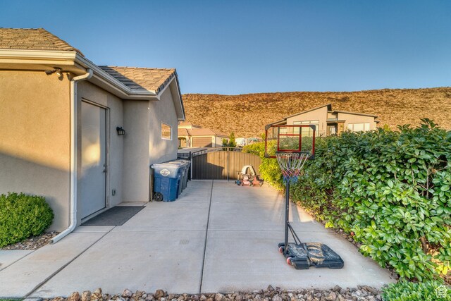 3207 W 2650 S, Hurricane, UT 84737 - view of patio with a mountain view and a gate