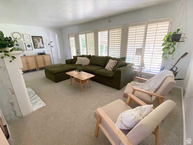 1321 Darling St, Ogden, UT 84403 - living room featuring light colored carpet