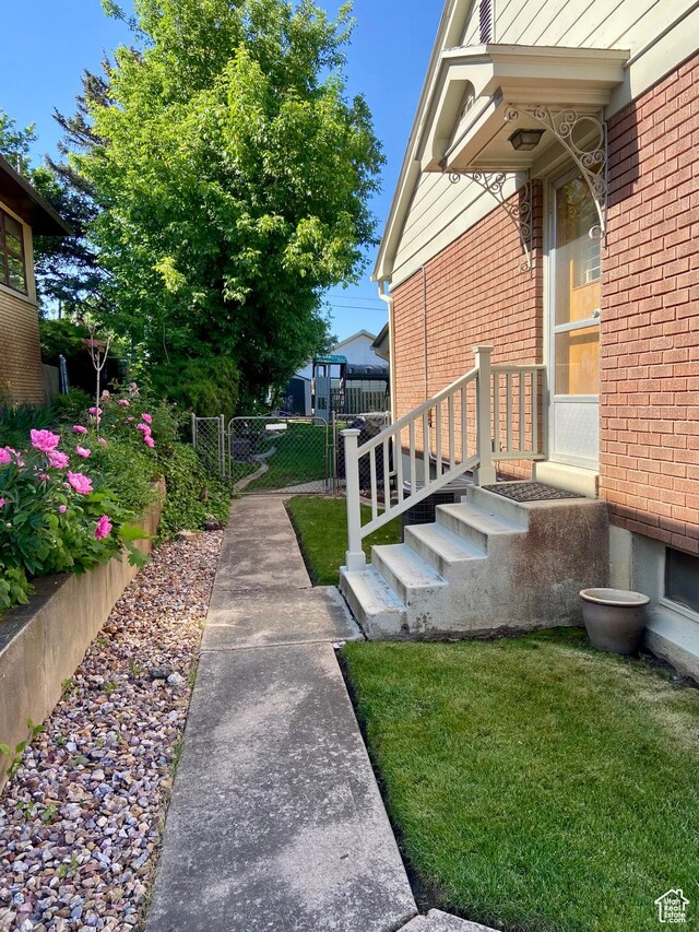 1321 Darling St, Ogden, UT 84403 - view of yard featuring a gate