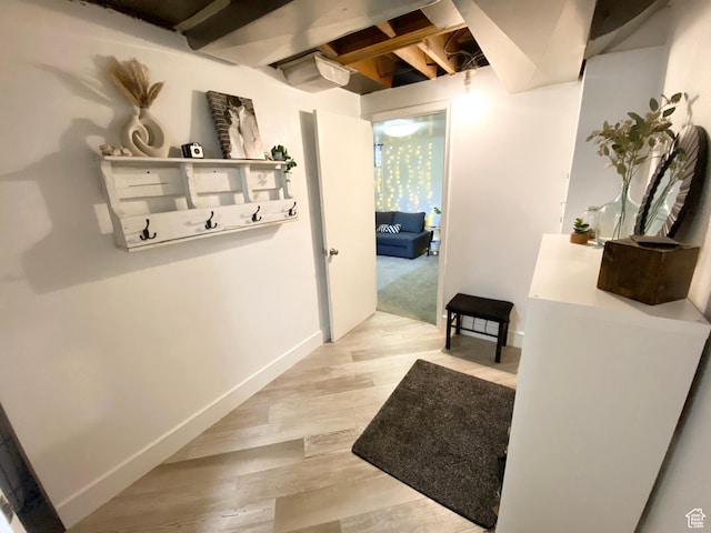 1321 Darling St, Ogden, UT 84403 - hallway with light wood-type flooring and baseboards