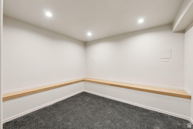 2655 E Hiawatha Cir, Salt Lake City, UT 84108 - unfurnished room featuring recessed lighting, dark carpet, and baseboards