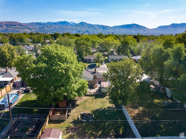 1204 S Redwood Dr, Salt Lake City, UT 84104 - aerial view of residential area featuring a mountain backdrop