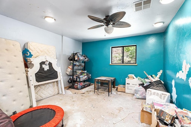 785 N Lauritzen St, Hildale, UT 84784 - miscellaneous room with concrete flooring and ceiling fan